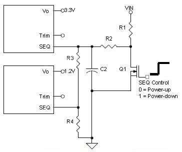 Ratiometric sequencing is achieved by applying control voltages Ratiometric sequencing is achieved by applying control voltages